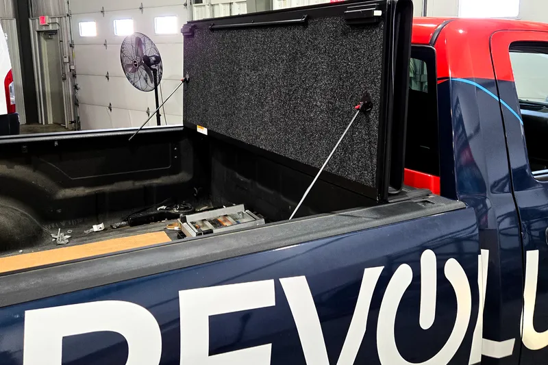 RealTruck tonneau cover on a Revolution pickup